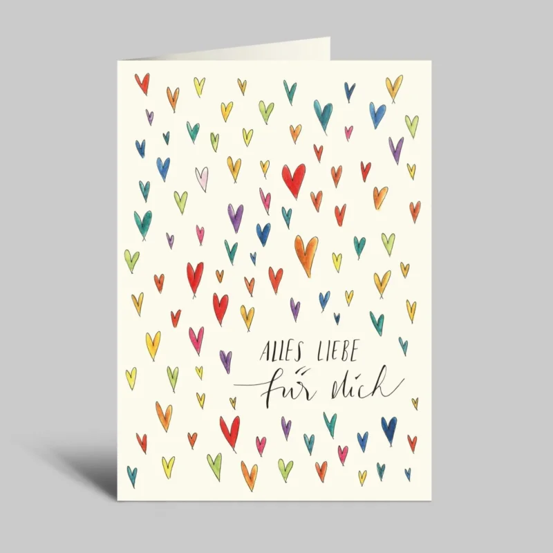 Geburtstagskarte von Annelis Art_Herzen_Alles Liebe für Dich_01