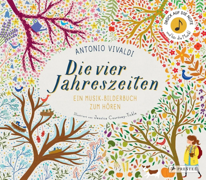 Antonio Vivaldi. Die vier Jahreszeiten. Ein Musik-Bilderbuch zum Hören von Jessica Courtney-Tickle_Prestel Verlag_Buchcover