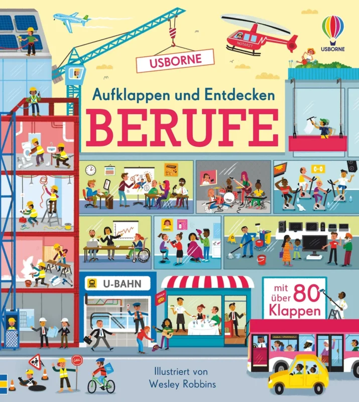 Aufklappen und Entdecken: Berufe von Wesley Robbins_Usborne Verlag_Buchcover