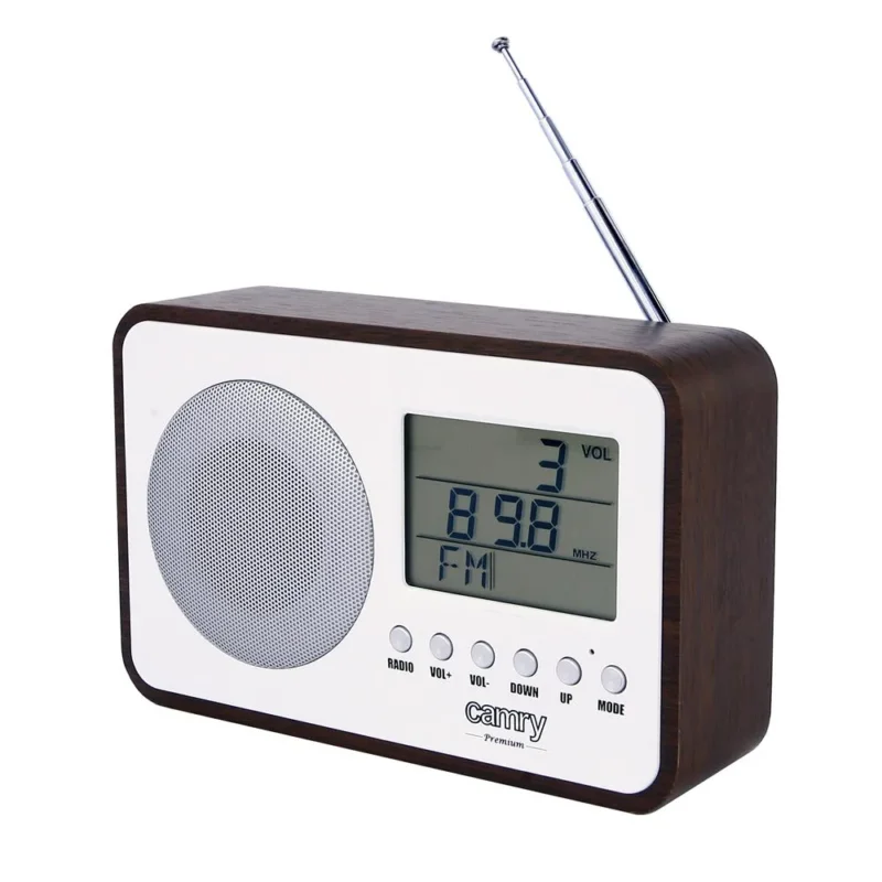 Camry CR 1153 FM-Digitalradio Weiß/Braun