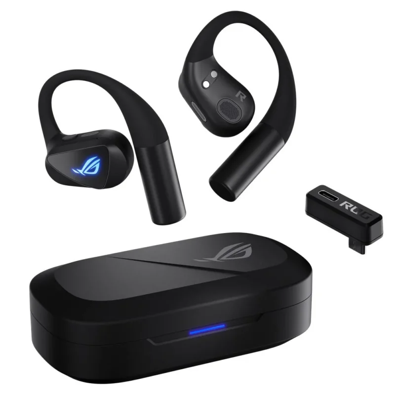 ASUS ROG Cetra Open Wireless Gaming Earbuds Bluetooth 2.4 GHz Schwarz