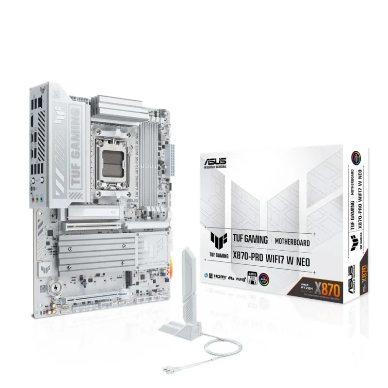 ASUS TUF GAMING X870-PRO WIFI7 W NEO Mainboard AM5 ATX DDR5 PCIe 5.0 WiFi 7