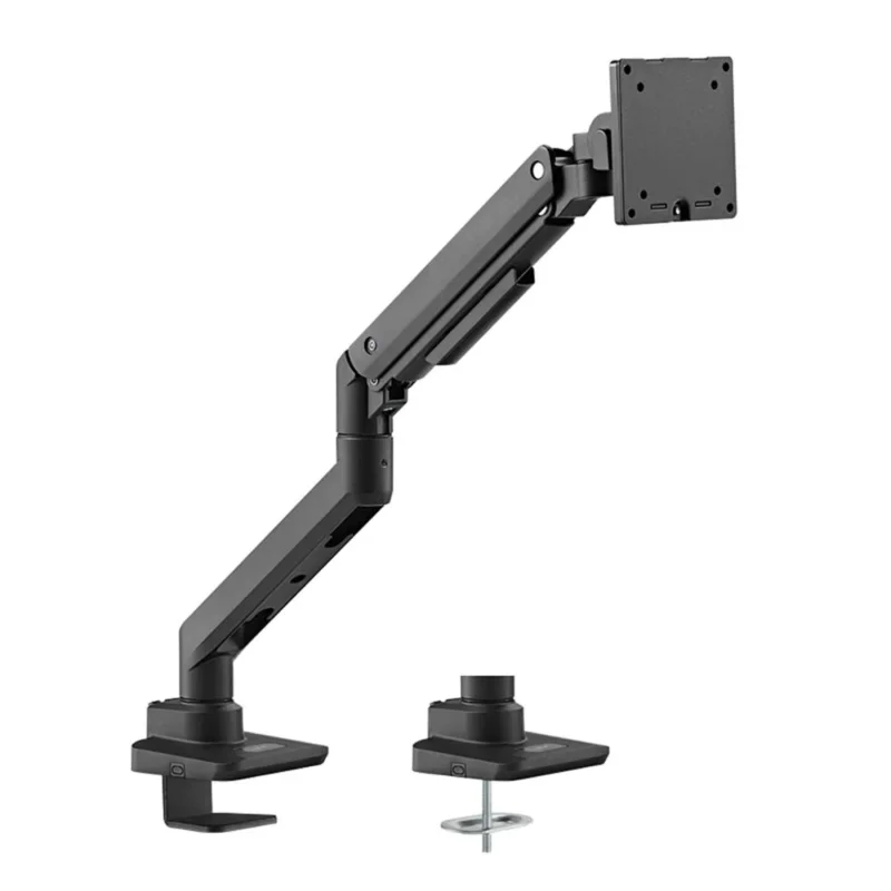 LogiLink Monitorhalterung 17–49", Gasdruckfeder, für Flat & Curved Screens, Aluminium
