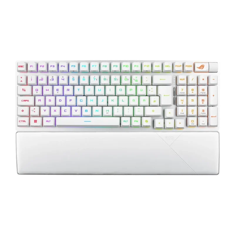 ASUS ROG Strix Scope II 96 RX Wireless White – Gaming-Tastatur, Tri-Mode, RGB