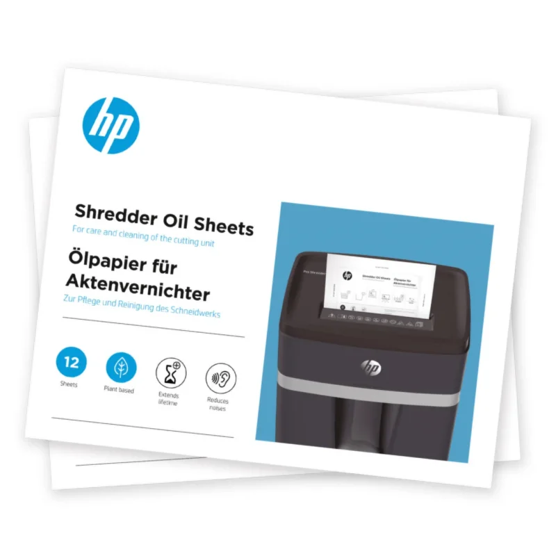 HP Ölpapier für Aktenvernichter DIN A5 12 Blatt pflanzlich