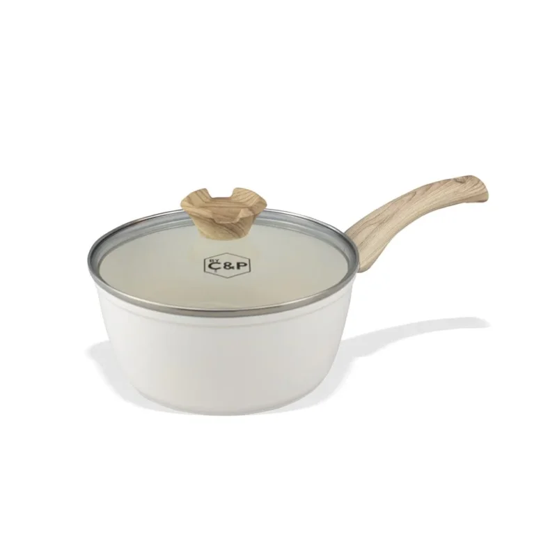 By C&P - Go Ivory Steelpan 18 cm met glazen deksel Steelpan By C&P
