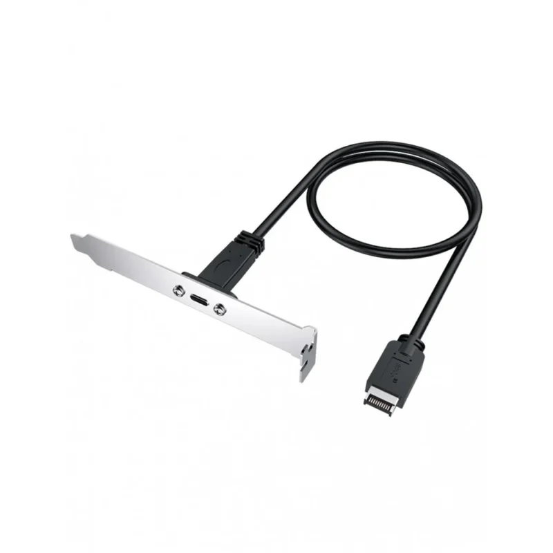 GRAUGEAR Type E auf USB 3.2 Gen2 Type C Verlängerung mit PCI Halterung