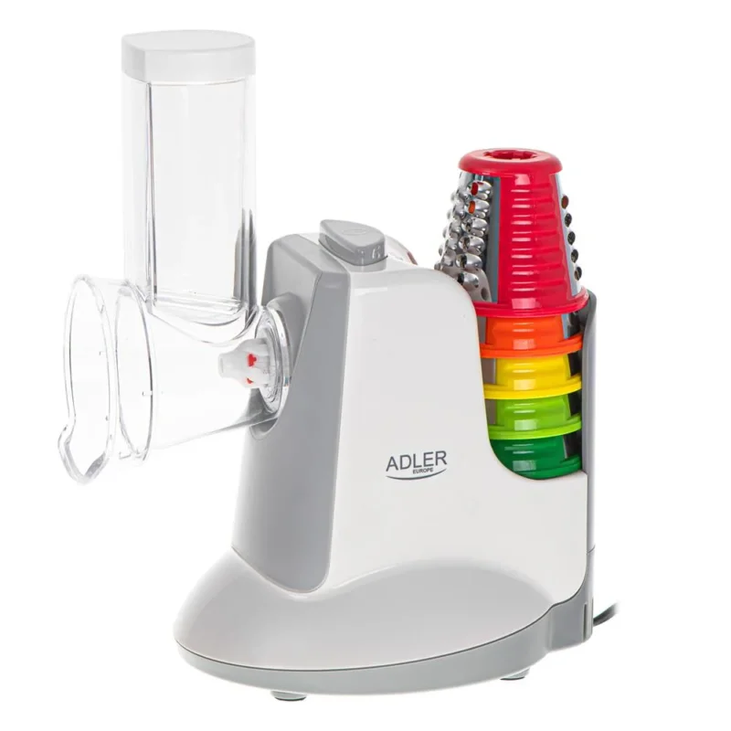 Adler AD 4815 LG elektrischer Gemüseschneider – 5 Aufsätze, kompakt & leistungsstark