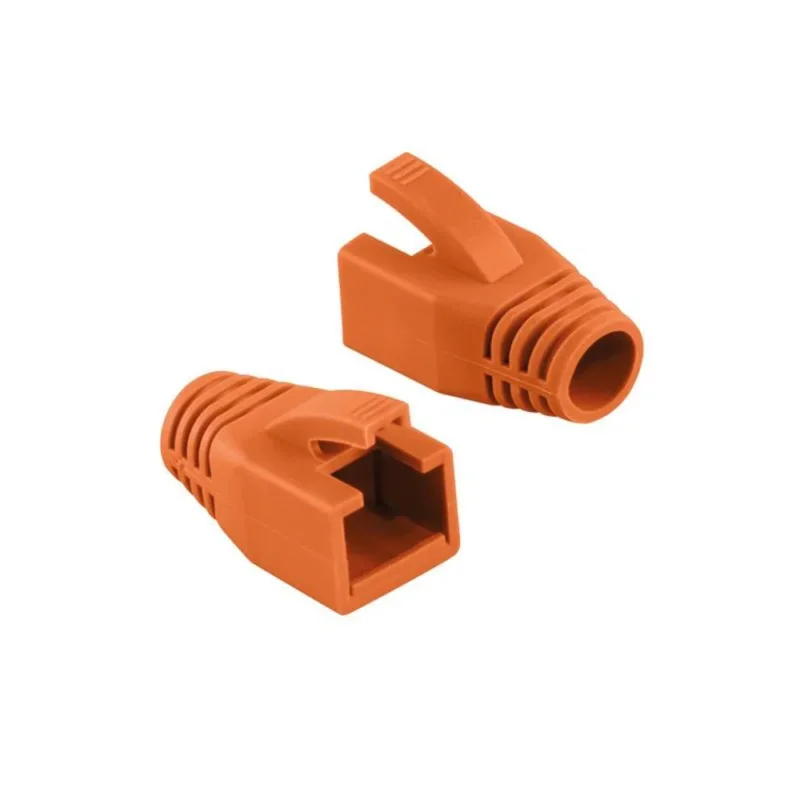 LogiLink RJ45 Knickschutztülle 8 mm Orange 50 Stück