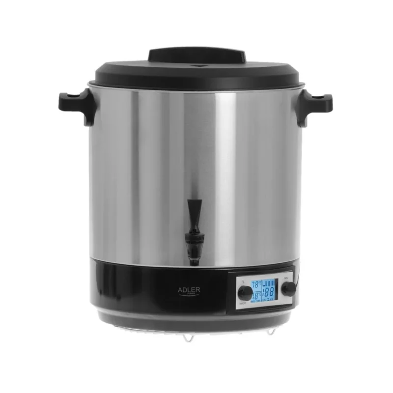Adler AD 4496 Elektrischer Pasteurisierungstopf 28 L mit LCD Anzeige silber