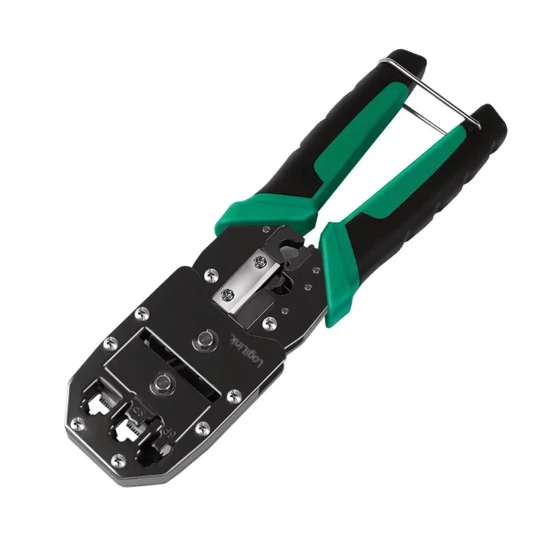LogiLink 6-in-1 Multifunktions-Crimpzange für Telefon- & Netzwerkkabel RJ11/RJ12/RJ45