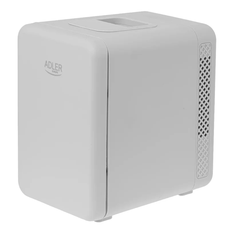 Adler AD 8084g Mini Kühlschrank 4 L, thermoelektrische Kühlbox, klein, tragbar, mit Kühl- und Heizfunktion, für Auto und Zuhause, Kosmetikkühlschrank, Getränkekühler, Grau