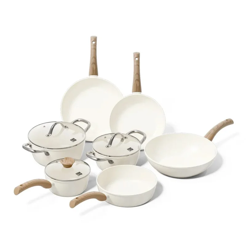 Cook & Pan - Go Ivory Pannenset 7-delig Pannenset Cook & Pan