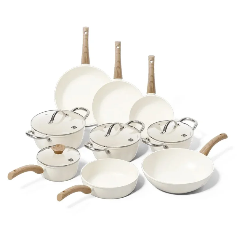 Cook & Pan - Go Ivory Pannenset 9-delig Pannenset Cook & Pan