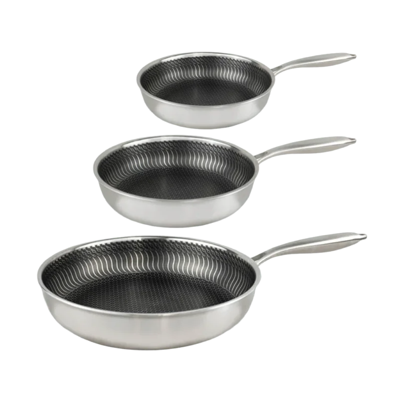 Cook & Pan - Honey Koekenpannenset 3-delig Pannenset Cook & Pan