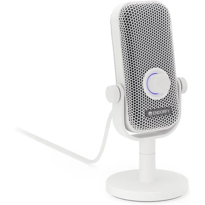 ENDORFY Solum Voice S Onyx White USB Mikrofon mit RGB und Kopfhöreranschluss