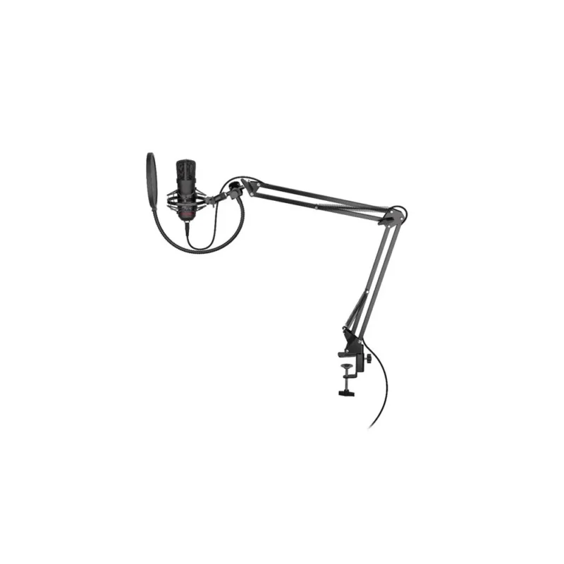 ENDORFY Solum USB Mikrofon Schwarz mit Anti Shock Montage und Gelenkarm