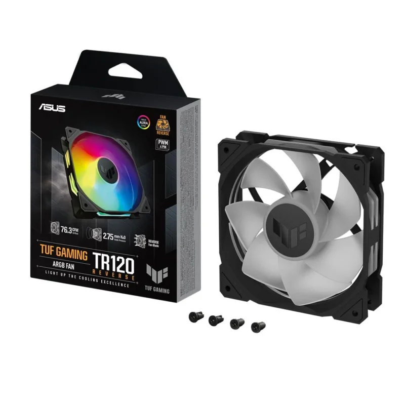 ASUS TUF Gaming TR120 ARGB Reverse Gehäuselüfter Black 120 mm PWM
