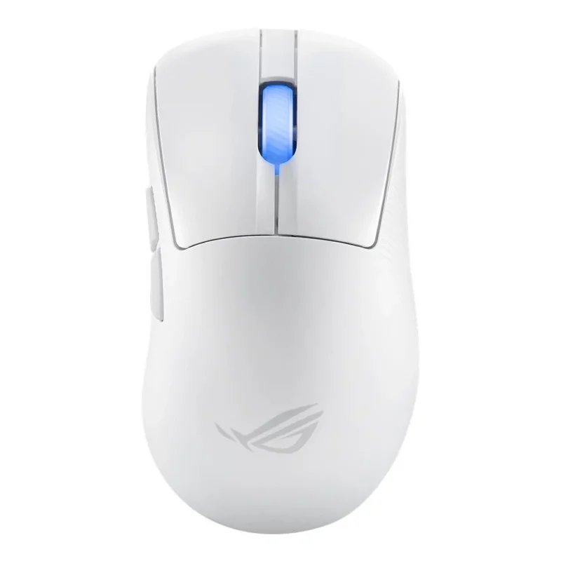 ASUS ROG Keris II Ace Wireless AimPoint White Gaming Maus, 42.000 dpi, USB, Bluetooth, 2,4-GHz-HF