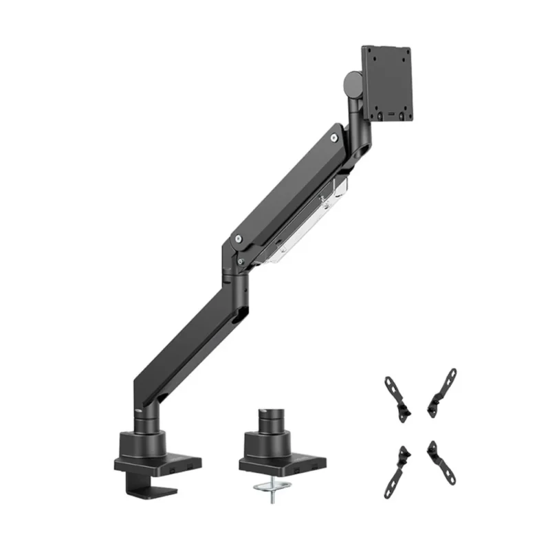 LogiLink Monitorhalterung 17–57", bis 27 kg, Flat & Curved Screens, Aluminium
