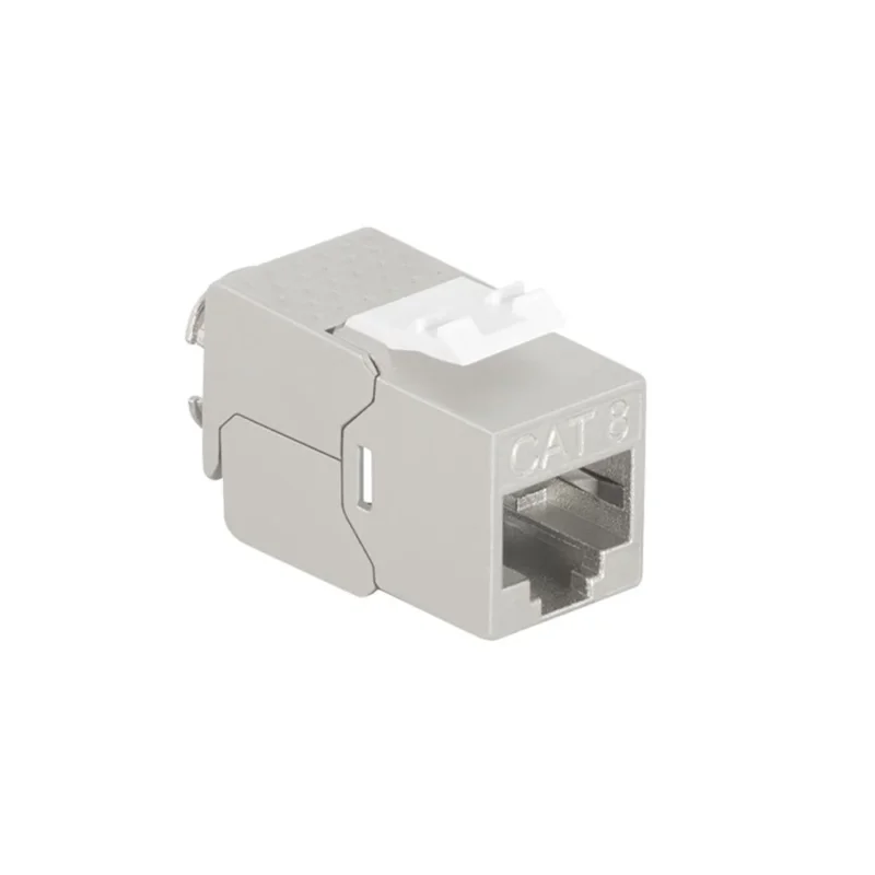 LogiLink Cat.8.1 Keystone-Buchse – STP, werkzeuglos, 14,5 mm schmal