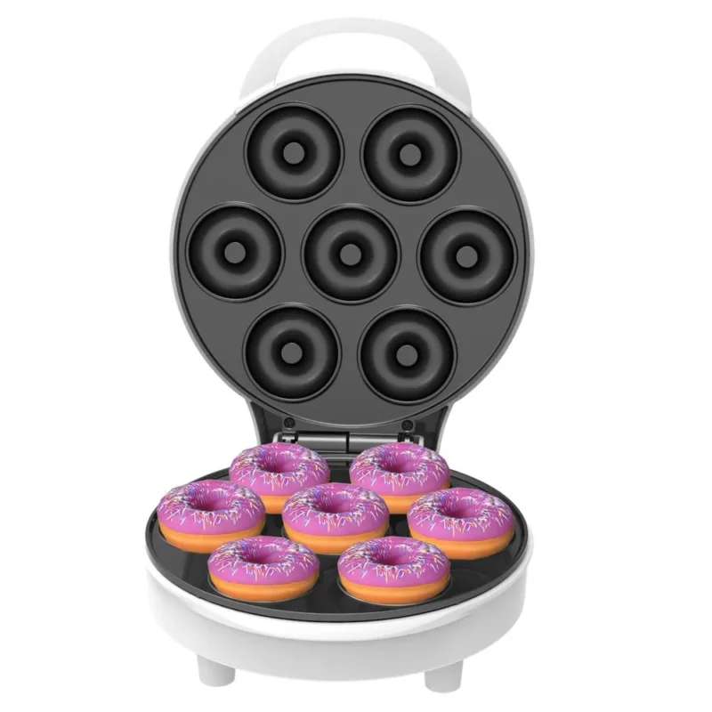 Adler AD 3075 Donut Maker für 7 Donuts mit Antihaftbeschichtung Weiß