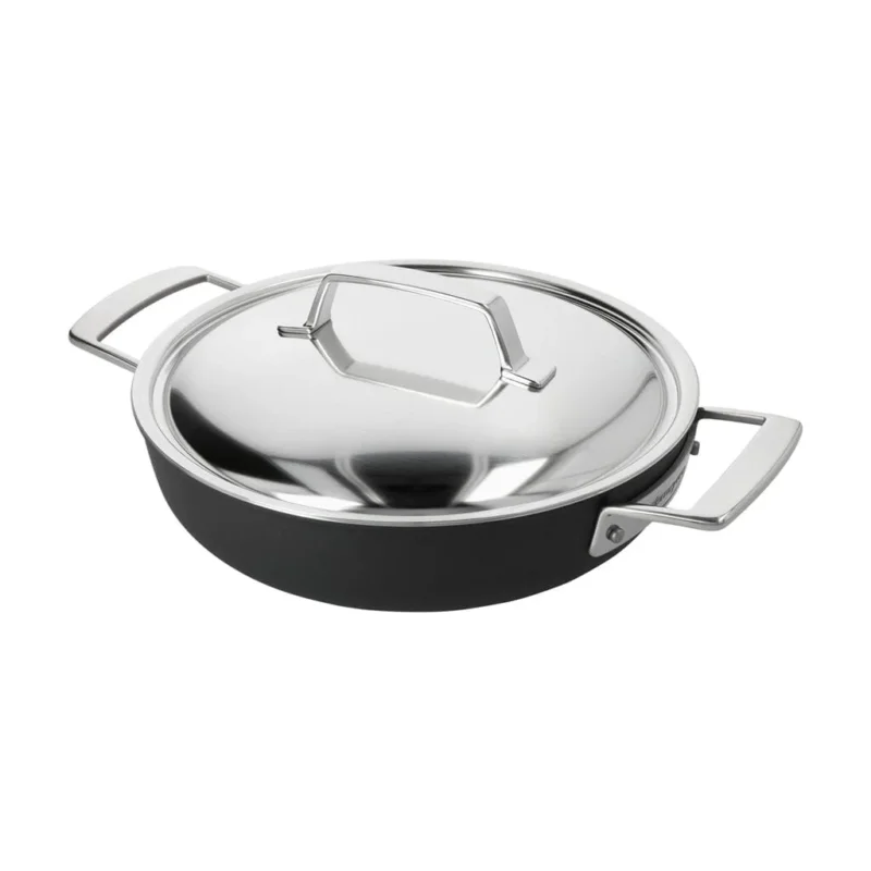 Demeyere - Alu Pro 5 Ceraforce Lage kookpan met deksel 24 cm Demeyere