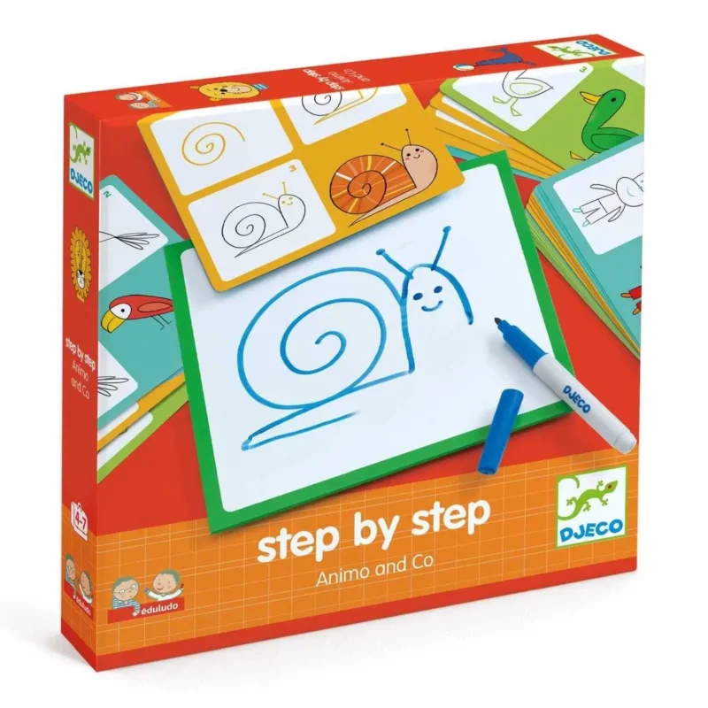 Lernspiel von Djeco_Step by step - Tiere-01