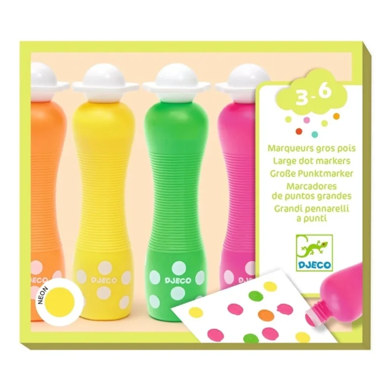 Neon Schaumstoffmarker-Set von Djeco_4er Set