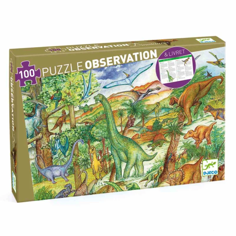 Verpackung von Wimmelpuzzle Dinosaurier von Djeco