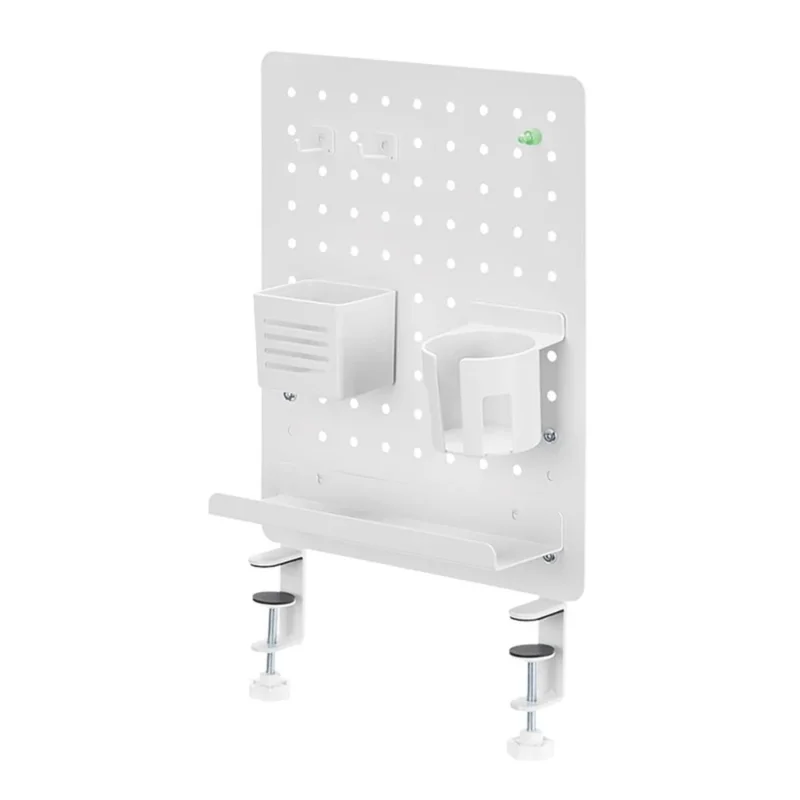 LogiLink Lochplatten-Organizer, Klemmmontage, Weiß, 42×47,7×9,9 cm