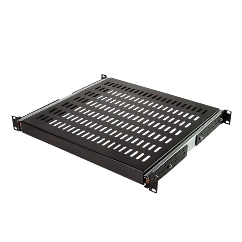 LogiLink SF1S65B Ausziehbarer 19 Zoll Fachboden 35 kg Schwarz