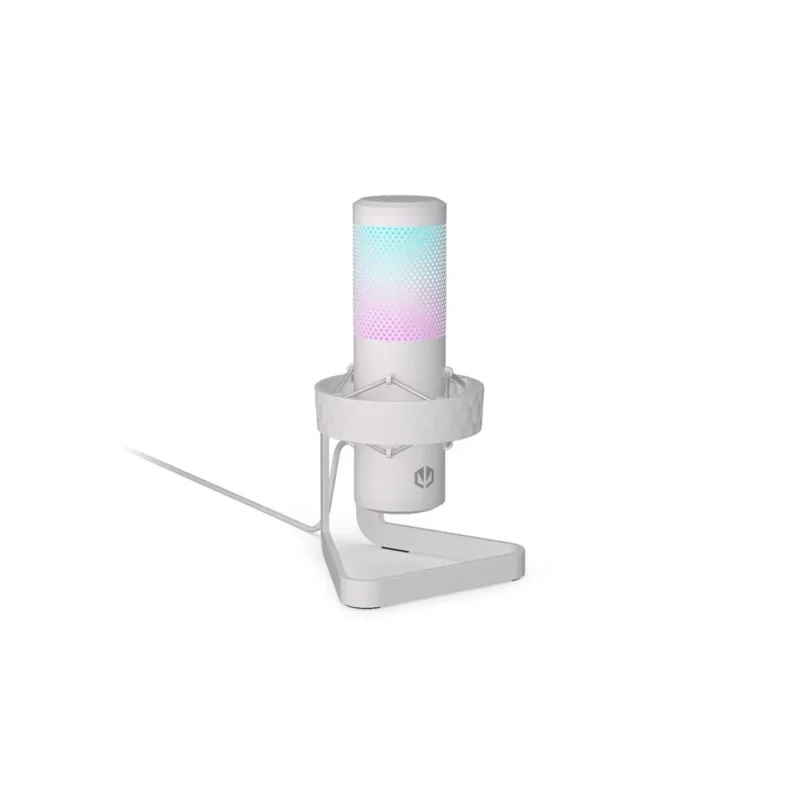 ENDORFY AXIS Streaming Onyx White USB Mikrofon mit RGB und Kopfhöreranschluss
