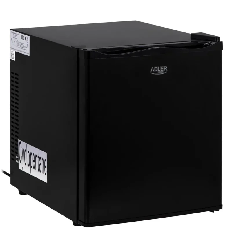 Adler AD 8089 Mini Kühlschrank Getränkekühlschrank mit LED Innenbeleuchtung Schwarz