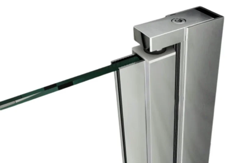 Drehbares Wandprofil Emily Hebe-Senk (Profilset ohne Glas) – für 6 mm ESG, 180° Pendeltür, in 4 Oberflächen, Art.Nr. 41.0901