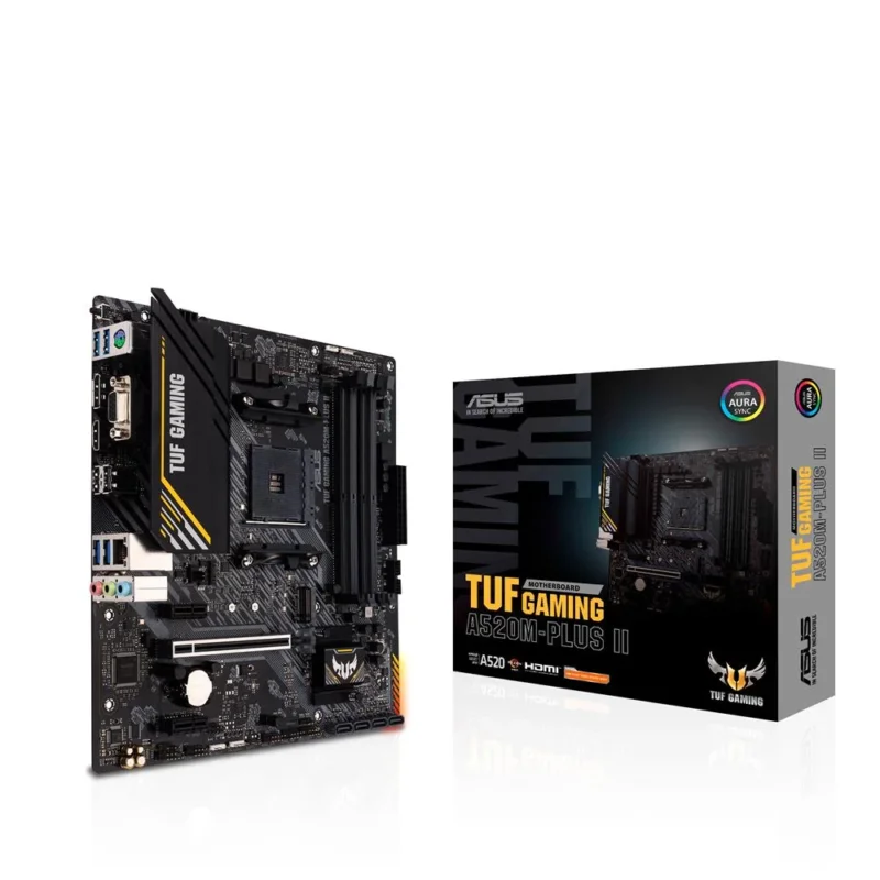 ASUS TUF Gaming A520M-Plus II Mainboard AM4 micro ATX M.2 USB 3.2 Aura Sync