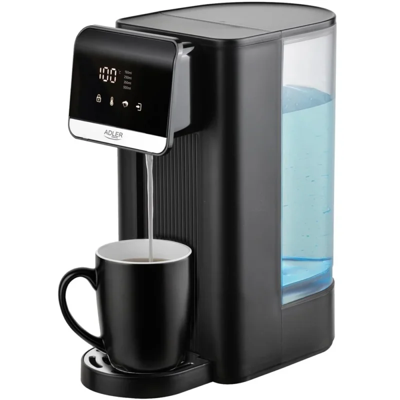 Adler AD 1357 Heißwasserspender Schwarz 2,5L 2600W Touch LCD Filter