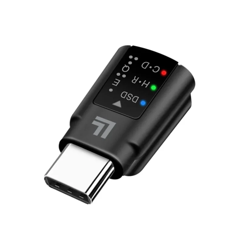 LogiLink USB‑C DAC Audio‑Adapter mit EQ, USB‑C auf 3,5 mm Klinke, schwarz