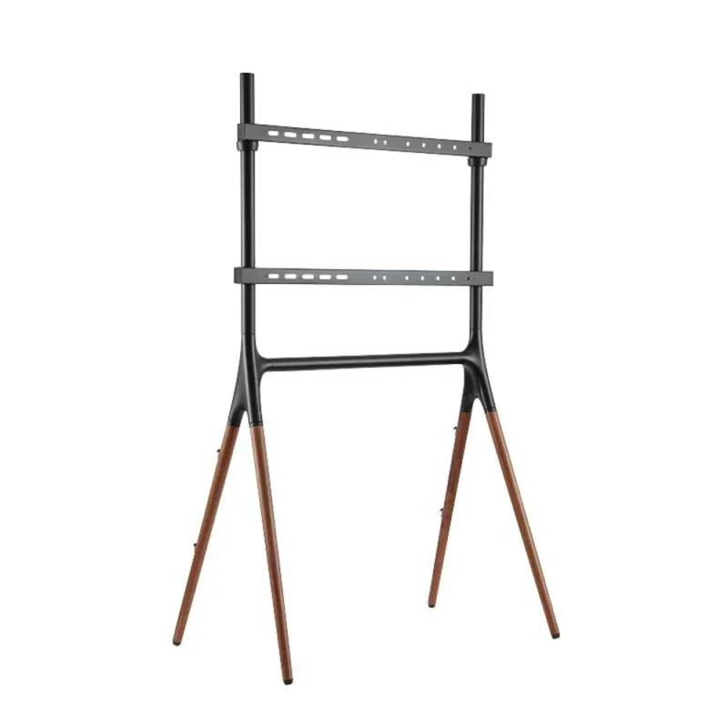 LogiLink BP0078 TV Ständer mit Walnussholz Beinen für 49 bis 70 Zoll