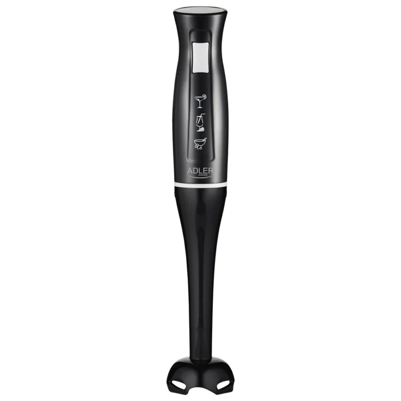 Adler AD 4622 Stabmixer, Pürierstab mit Edelstahlklingen, abnehmbarem Pürieraufsatz, ergonomischem Griff, 300 W, für Suppen, Saucen und Smoothies, Schwarz