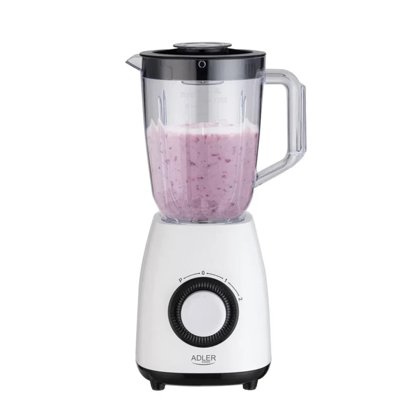 Adler AD 4085 Standmixer mit 1,5 Liter Behälter und Anti Rutsch Füßen Weiß