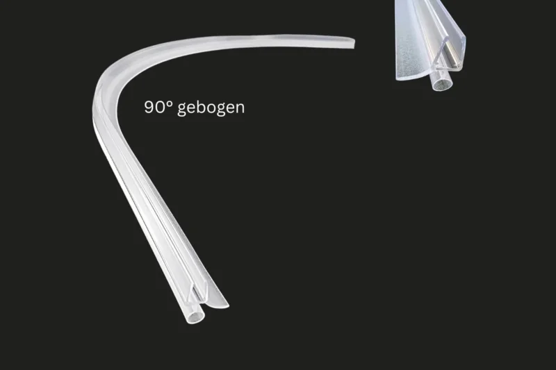 Gebogene Schlauchdichtung für Viertelkreisduschen, Spaltmaß 13-16 mm, Art.Nr. 5141.550
