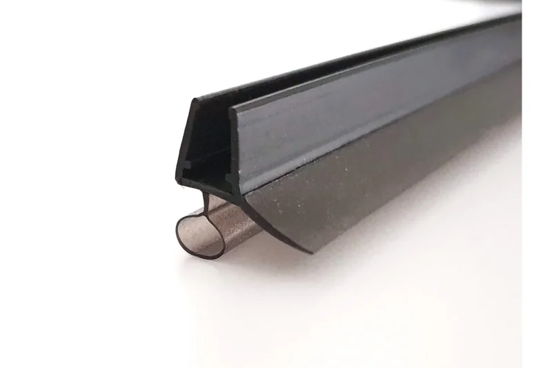 Schwarze Schlauchdichtung mit Abtropfleiste, Spaltmaß 12-15 mm, Art.Nr. 5141-B