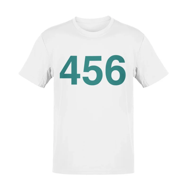Player T-Shirt mit Wunschzahl – weißes Shirt mit grüner Schrift – Serien- & Game-Kostüm Unisex – Verkleidung für Karneval & Fasching – Damen & Herren