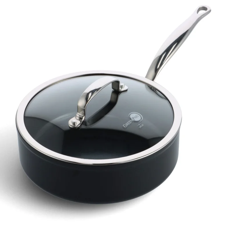 GreenPan - Barcelona Stoofpan met keramisiche antiaanbaklaag met deksel 24 cm Braadpan GreenPan