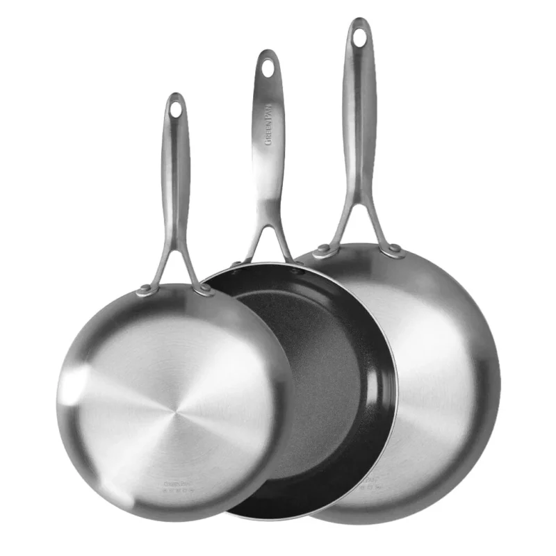 GreenPan - Geneva 3-delige Koekenpannenset 18/24/28 cm Pannenset GreenPan