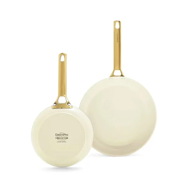 GreenPan - Padova Cream White 2-delige pannenset met keramische antiaanbaklaag 20/26 cm Pannenset GreenPan