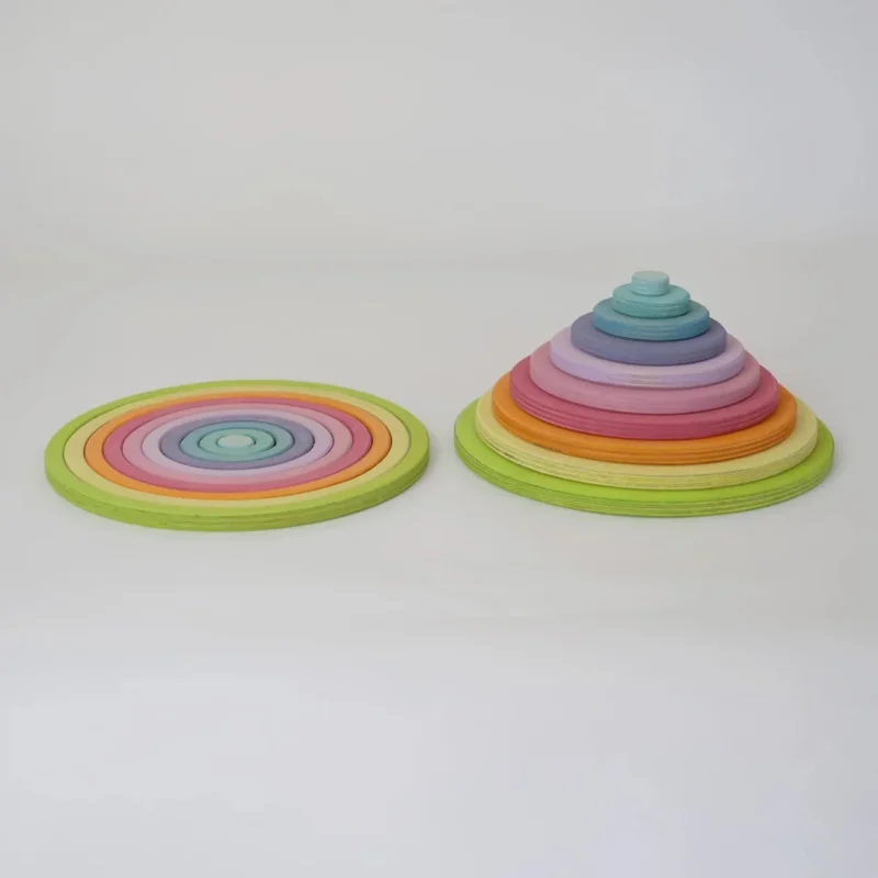 Konzentrische Kreise und Ringe Pastell 20 Elemente von Grimms_01