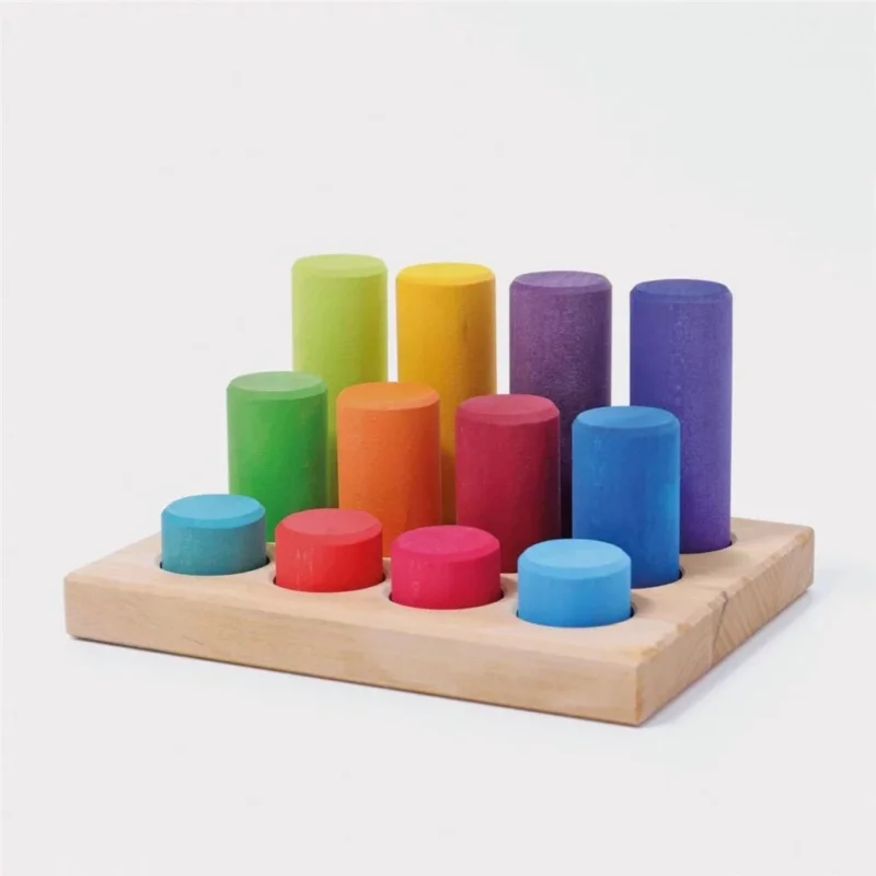 Steckspiel Kleine Walzen Regenbogen von Grimms_01