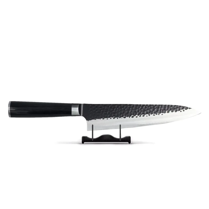 Hammered RVS Black - Koksmes 20 cm Koksmes Shinrai Knives
